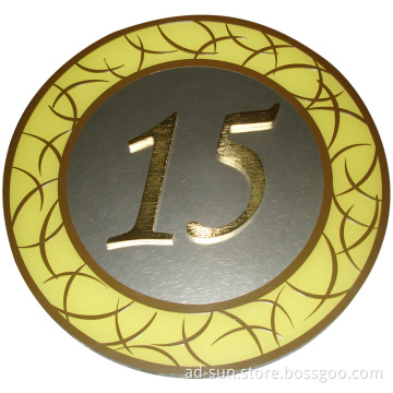 Non-Illuminated Floor Number Signage
